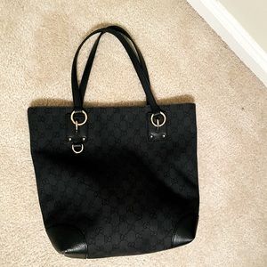 Gucci fabric tote bag